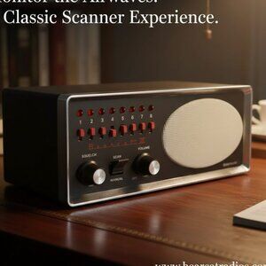 Vintage Bearcat Electra Model BC IV 4 H 8 Channel Radio Receiver Scanner